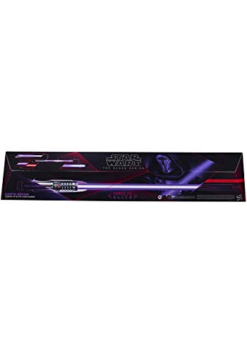 Star Wars Hasbro E8940 The Black Series Darth Revan Force FX Elite Lichtschwert mit LED und Soundeffekten, Rollenspiel-Artikel für Erwachsene zum Sammeln, Standard, One Size
