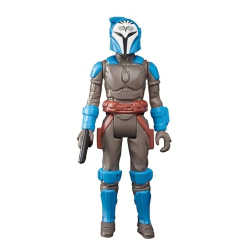 Star Wars Hasbro Retro Collection BO-Katan Kryze Toy 9.5 cm-Scale The Mandalorian Collectible Action Figure, Toys for Kids 4 and Up, Multi, F4460