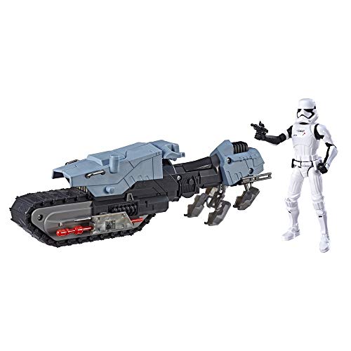 Star Wars Galaxy of Adventures Erste Ordnung Fahrer und Treadspeeder 12,5 cm große Figur und Fahrzeug 2er-Pack mit toller Blaster-Funktion
