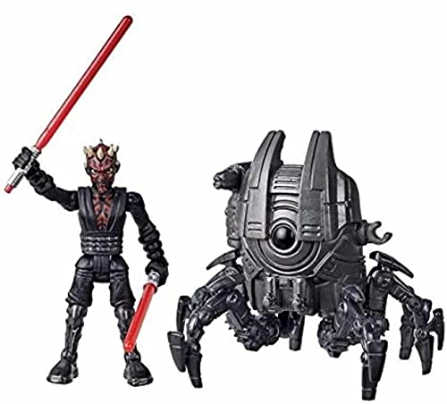 Hasbro Star Wars Mission Fleet Gear Class Darth Maul Sith Probe Pursuit 6 cm Figur und Fahrzeug, Kinder ab 4 Jahren