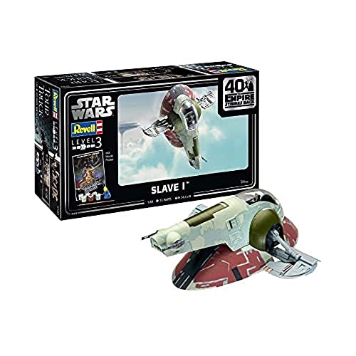 Revell RV05678 5678 05678 Star Wars Slave I 40th Anniversary Science Fiction Bausatz 1:87, Unlackiert