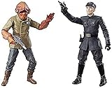 Star Wars The Black Series 6 Inch Admiral Ackbar and First Order Officer Action Figures (The Last Jedi)