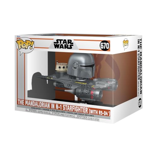 Funko Pop! Rides: Star Wars: The Mandalorian S9 - Mandalorian in N1 Starfighter - Vinyl-Sammelfigur - Geschenkidee - Offizielle Handelswaren - Spielzeug Für Kinder und Erwachsene - TV Fans