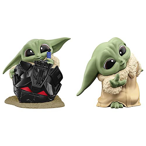 Star Wars Hasbro The Bounty Collection Serie 5, Grogu Figuren 2er-Pack, Helmspaß, Guckguck-Spiel, Spielzeug für Kinder ab 4 Jahren, 5,5 cm, Multi, F5941