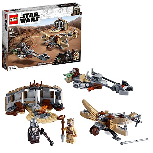 LEGO 75299 Star Wars: The Mandalorian Ärger auf Tatooine Bauset mit Baby Yoda das Kind Figur, Staffel 2, Spielset