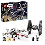 LEGO Star Wars Mashup aus TIE Fighter & X-Wing, baubare Spielzeug-Sternjäger, Geschenkidee für Kinder, anpassbare Sternenschiffe, Geschenk für Jungen, Mädchen und alle Fans 75393