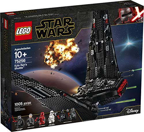 LEGO 75256 Star Wars Kylo Rens Shuttle, Raumschiff-Bauset mit 2 Spring Shootern, Der Aufstieg Skywalkers Kollektion