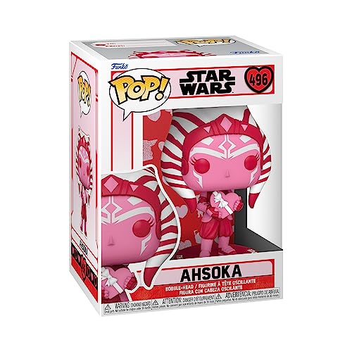 Funko Pop! Star Wars: Valentines - Ahsoka Tano - The Mandalorian - Vinyl-Sammelfigur - Geschenkidee - Offizielle Handelswaren - Spielzeug Für Kinder und Erwachsene - TV Fans - Modellfigur Für Sammler