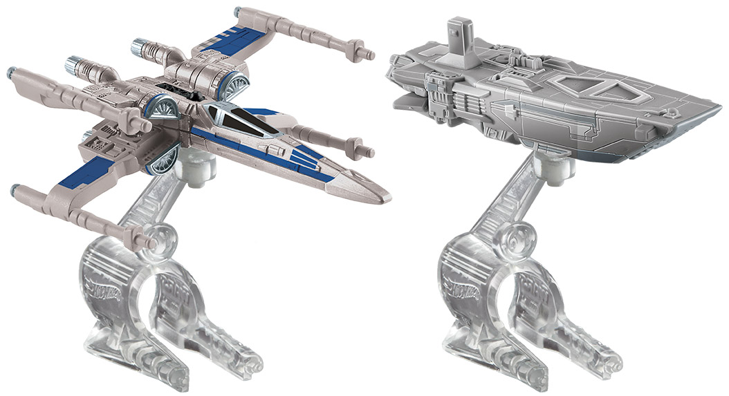 Resistance X-Wing Fighter vs First Order Transporter