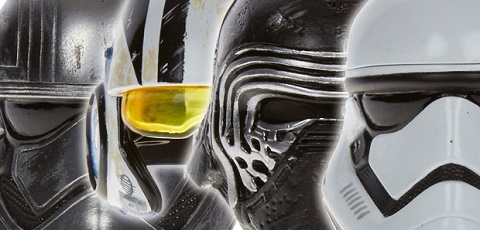 Das sind die ersten Hasbro Star Wars The Black Series Titanium Series Helmets!