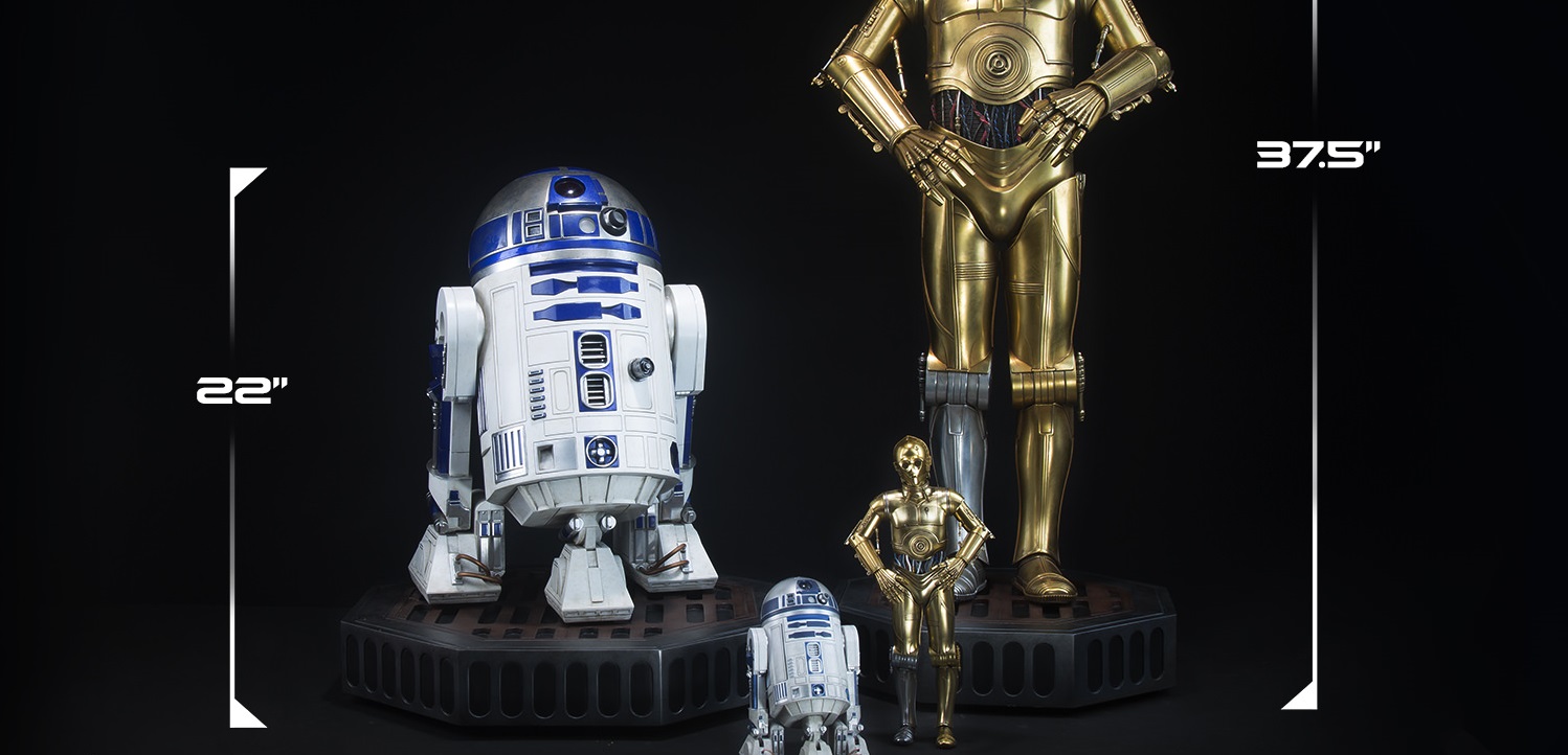 Sideshow R2-D2 & C-3PO Legendary Scale Figuren verfügbar!