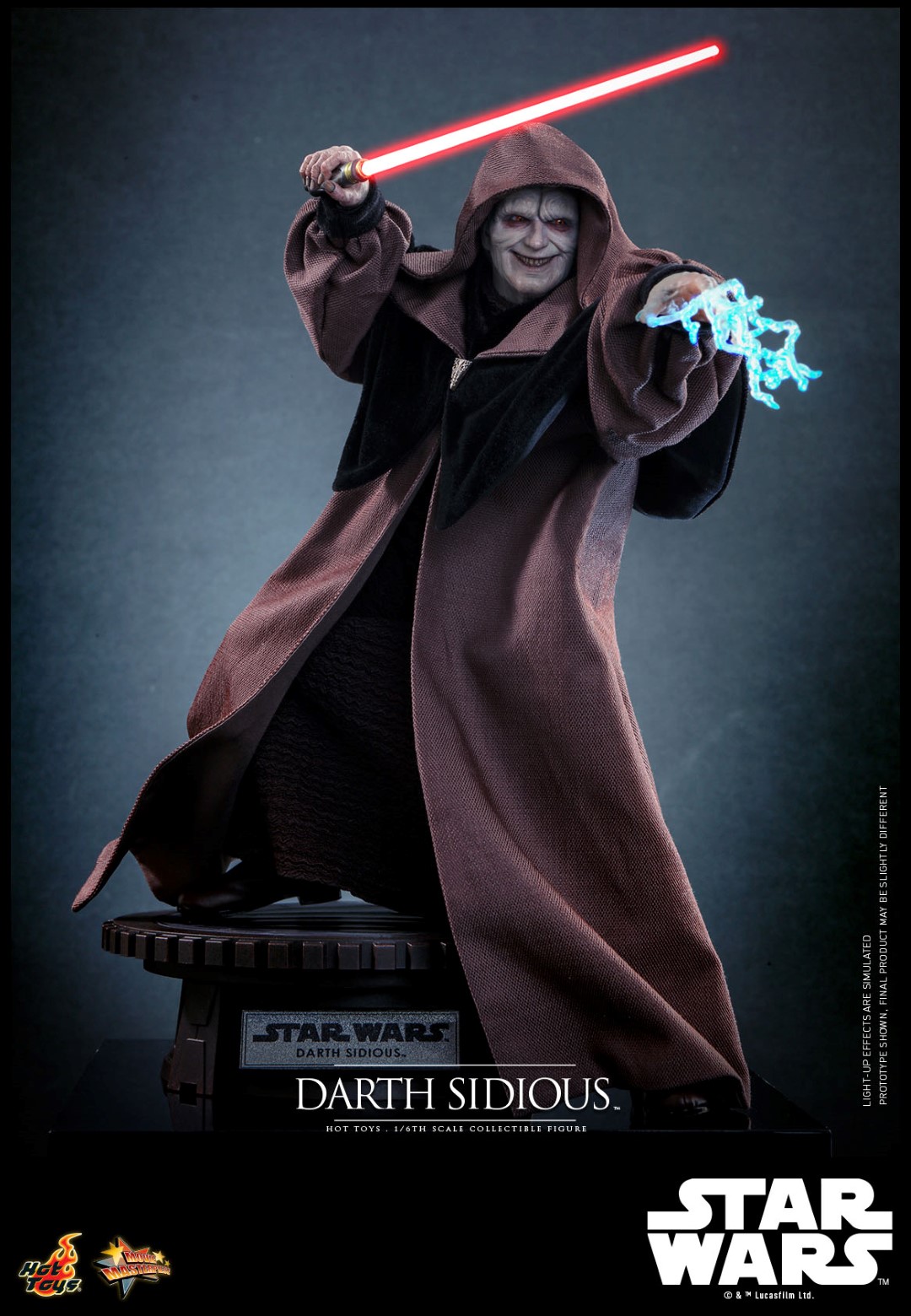 Hasbro Star Wars The Black Series – Action Figure Darth Sidious 15 Cm (La Vendetta Dei Sith) – Collezionabile Con Spada Laser E Mantello – Regalo Per Appassionati